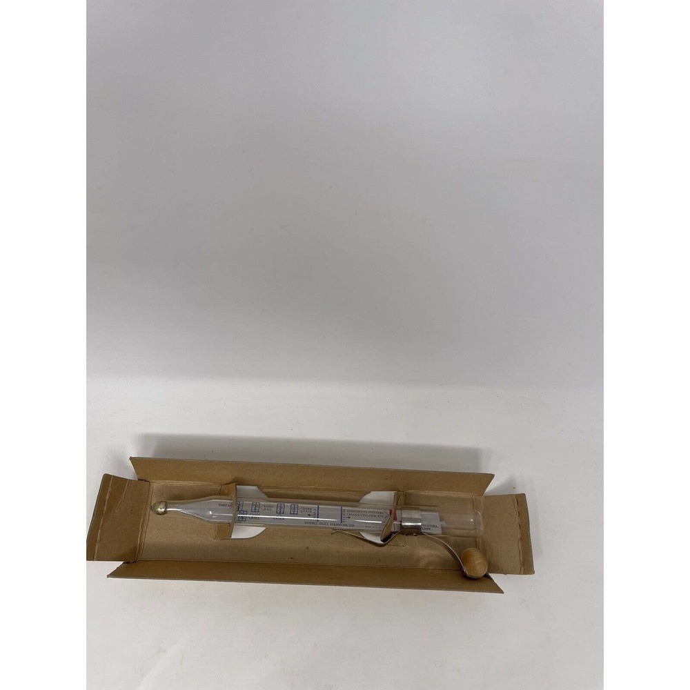 Proctor Gamble Double Duty Cooking Candy Thermometer Original Inner Box Clip
